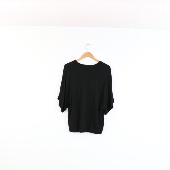 *Terrera Black V Neck Blouse - Picture 7 of 7